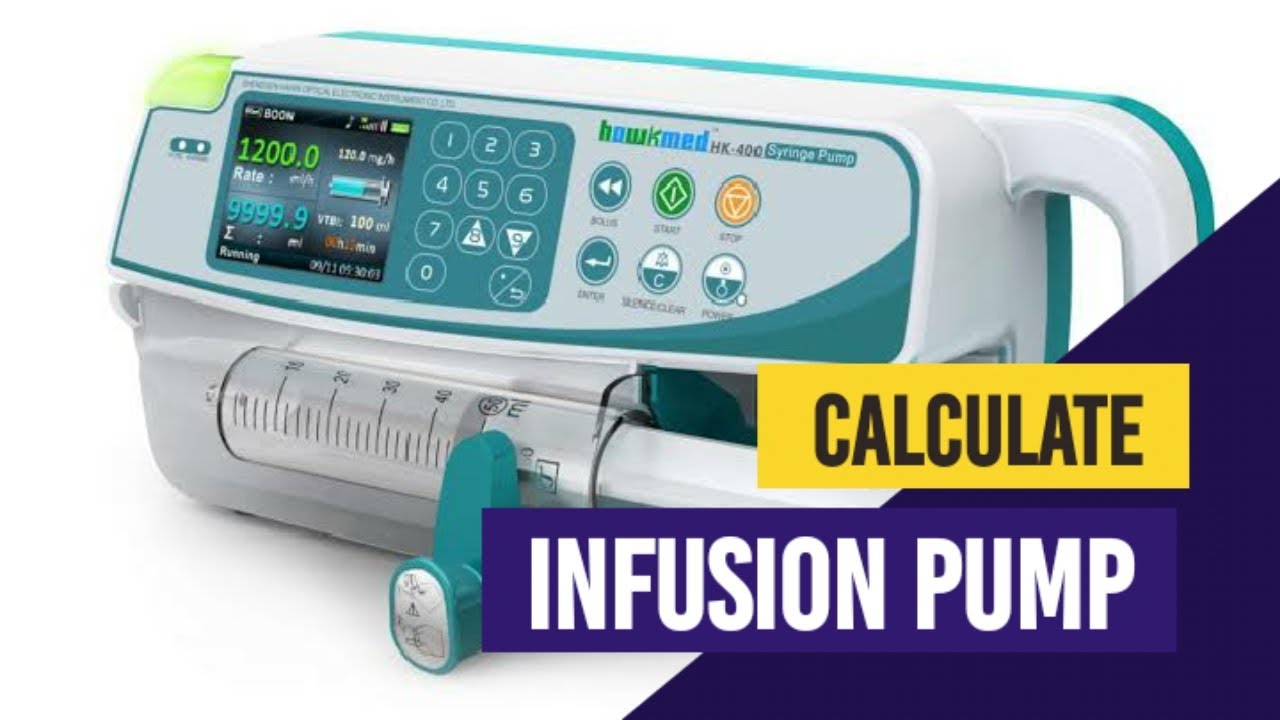 00 How to Calculate Rate of infusion PUMP