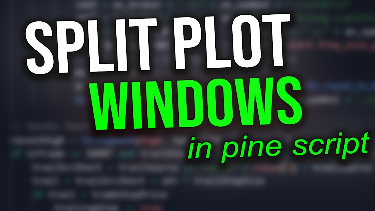 Plotting to separate windows in PINE SCRIPT!