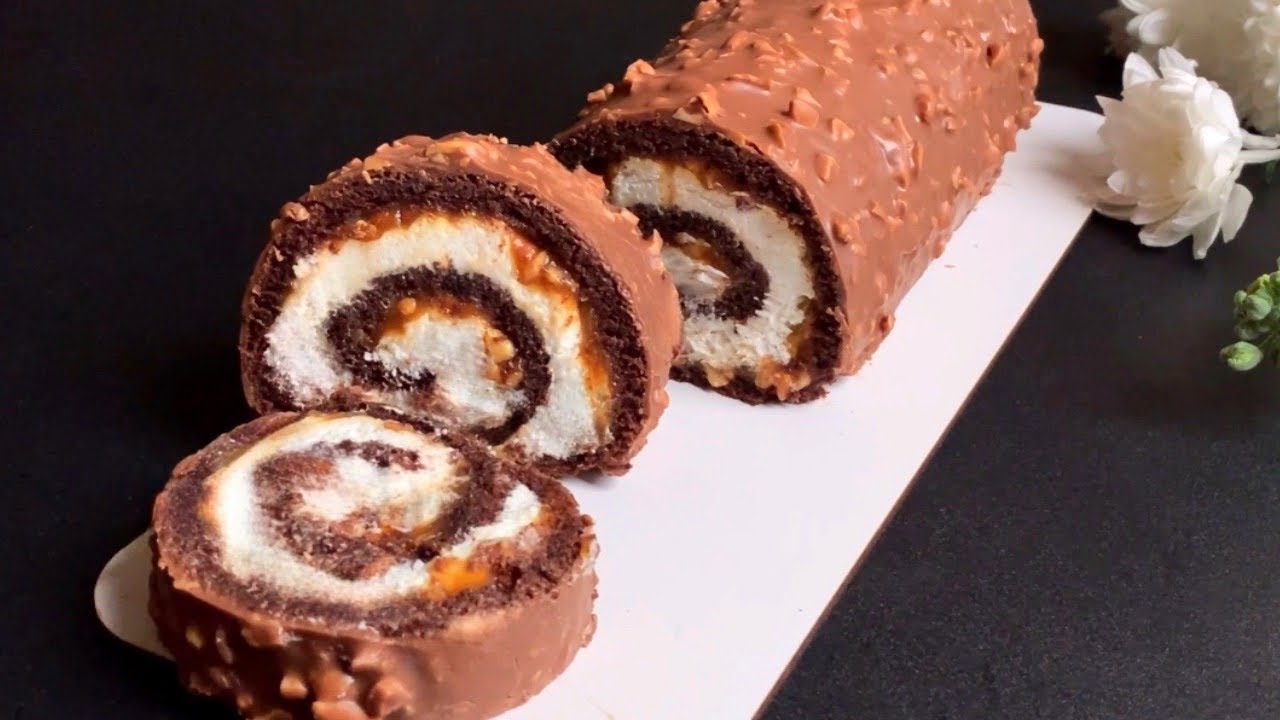Chocolate  Swiss Rolls! Easy & Delicious Dessert Recipe!