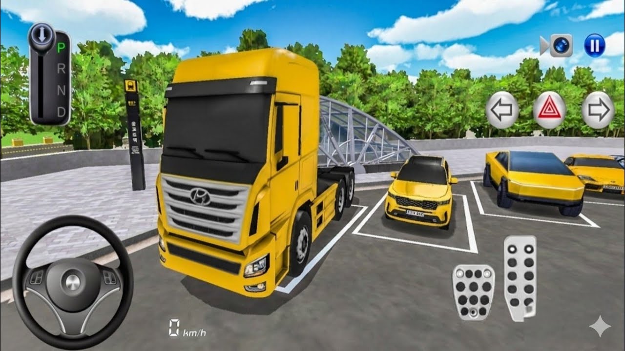 New Hyundai Xcient Heavy truck for parking Subway station–3d driving class simulator 2026#cardriving