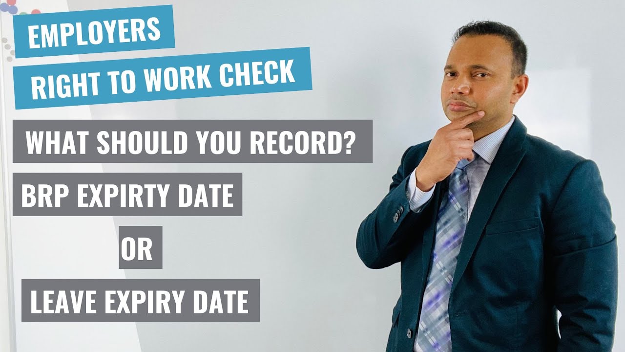 Employers-Right to Work Check - What should you record - BRP expiry or Leave expiry?