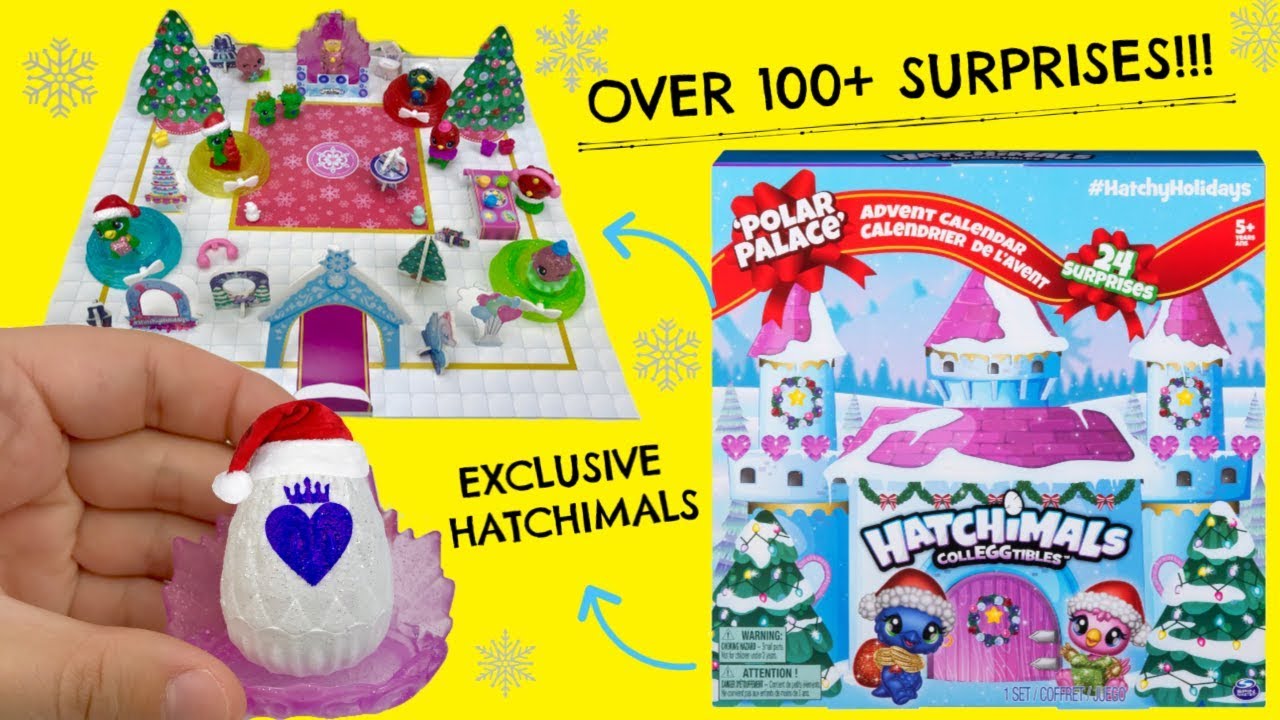 NEW Hatchimals CollEGGtibles Polar Palace Advent Calendar with 10 Exclusive Hatchimals and Over 100