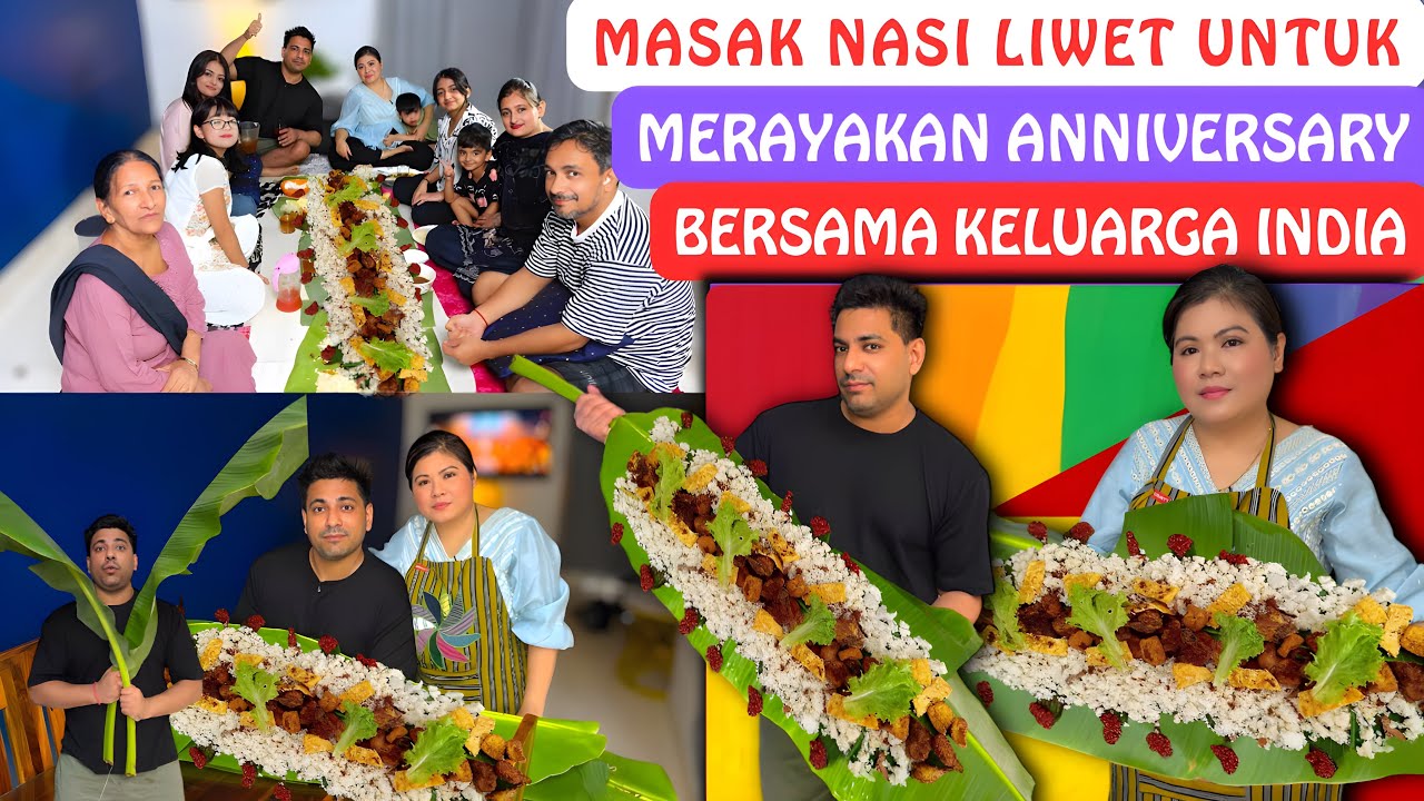 Masak Nasi Liwet Untuk Merayakan Anniversary Bersama Keluarga India‼️