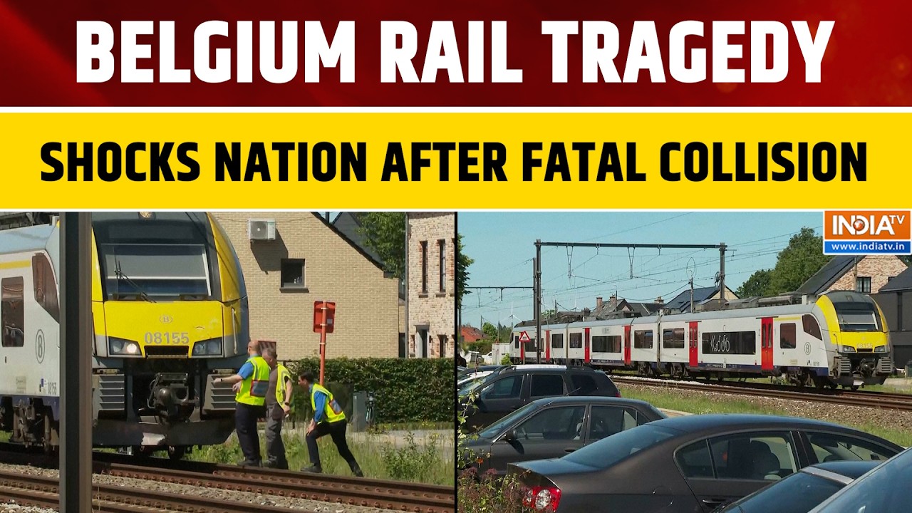 Belgium Rail Tragedy: Train Crashes into School Minibus, Rescue Operation Underway | World News