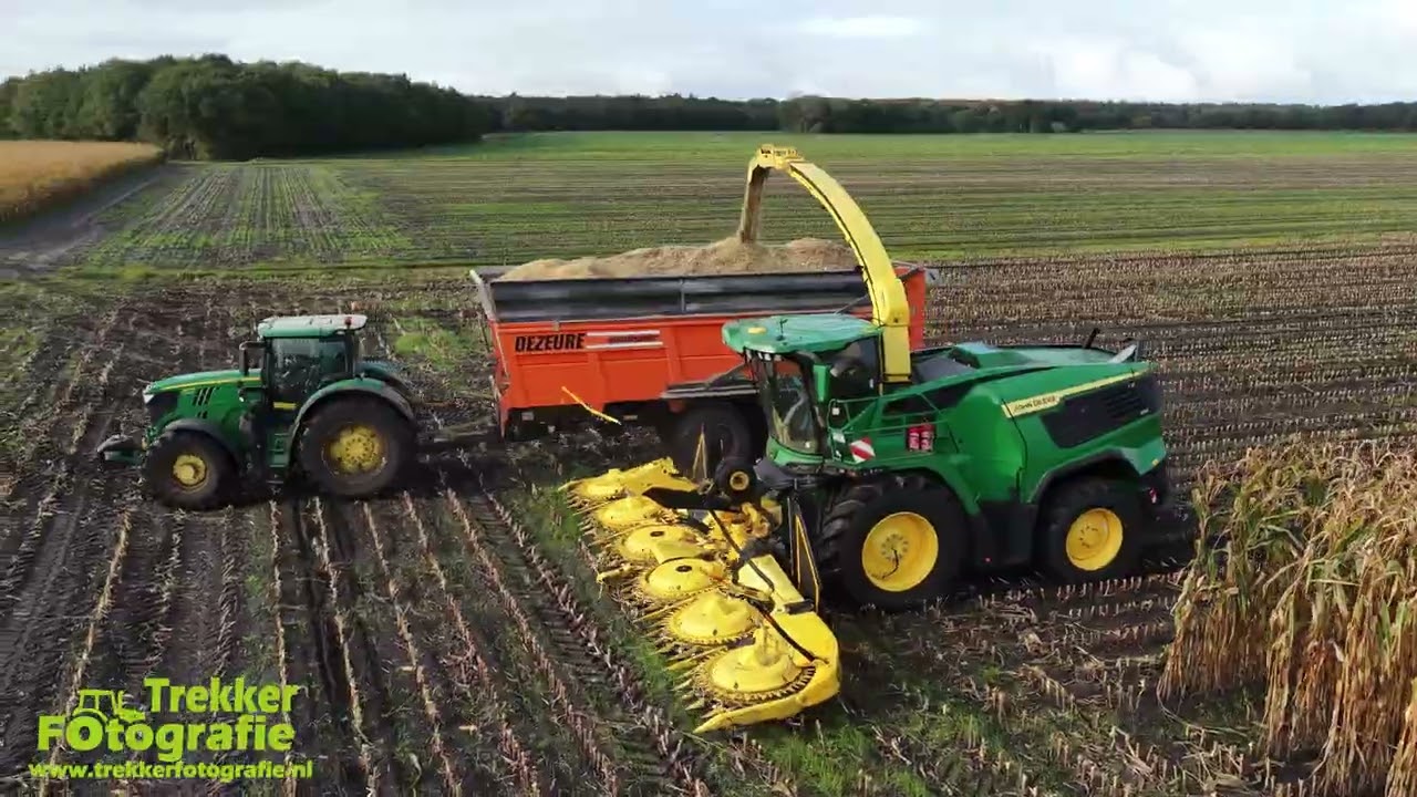 John Deere F9 500 + Kemper 490 Plus | Maïsoogst 2025 | Lucas Stuut | Mais Silage | Chopping Maize