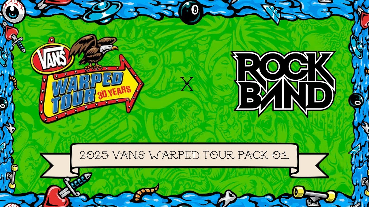 2025 Vans Warped Tour Pack 01 for Rock Band