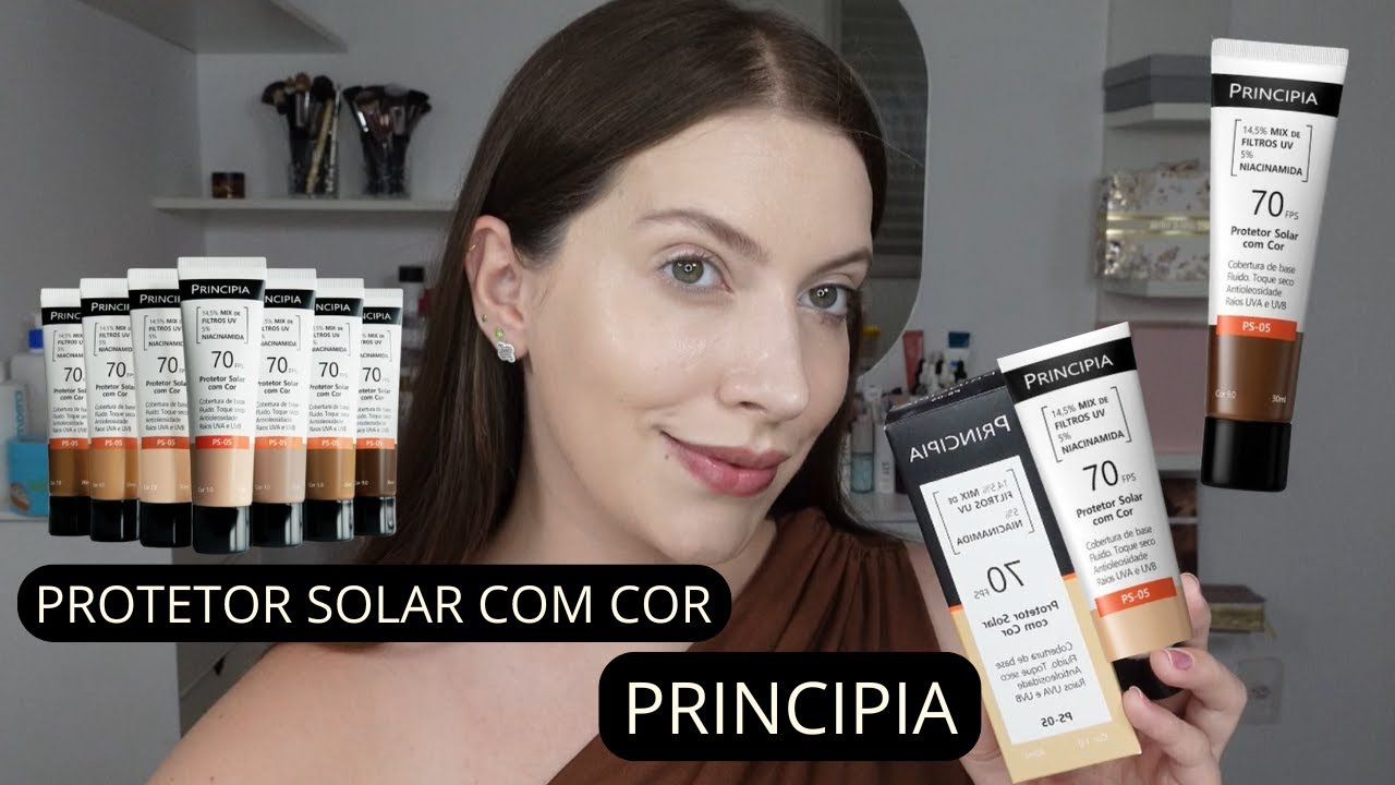 NOVO PROTETOR SOLAR COM COR PRINCIPIA COR 1.0 🖤