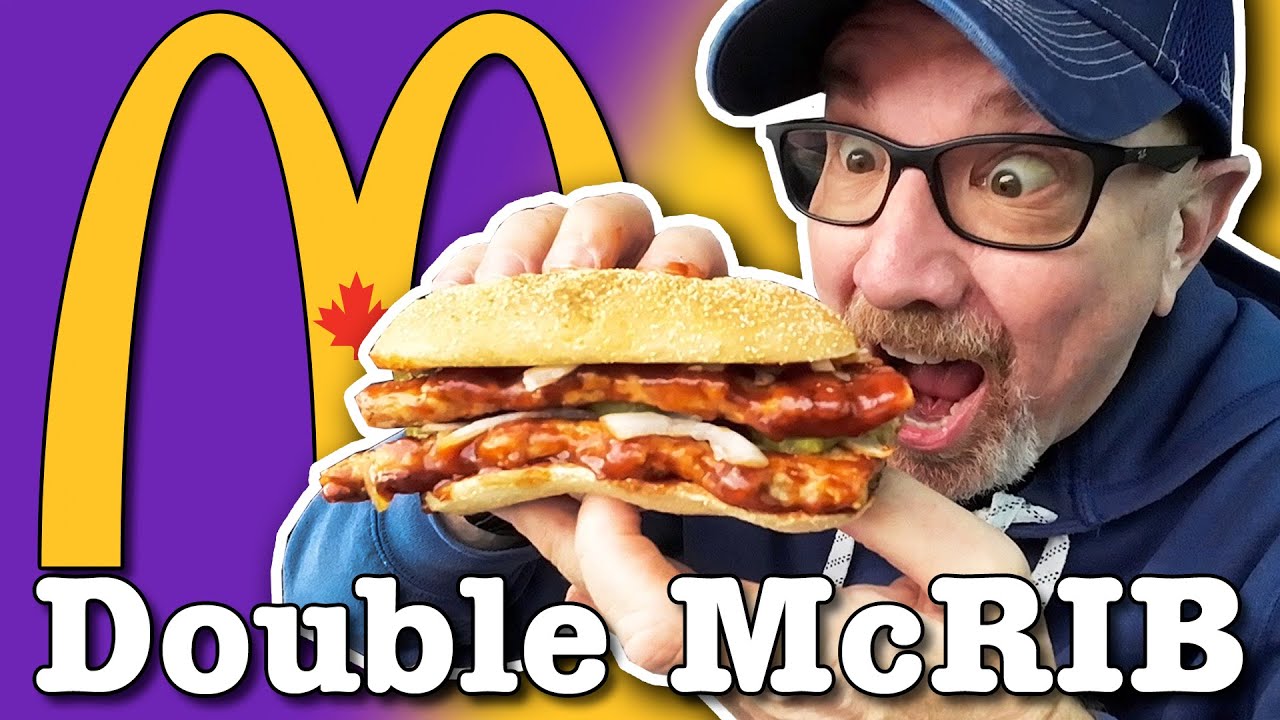 The DOUBLE McRib 🍔 from McDonald's 🍔