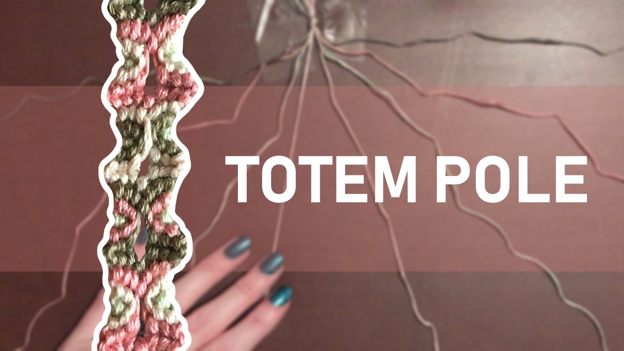 Totem Pole Friendship Bracelet Tutorial [CC]