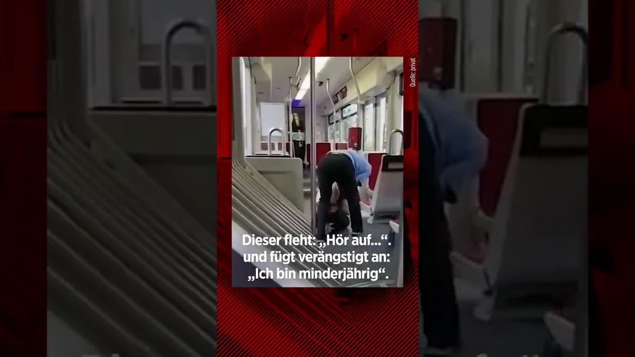 Stra&szlig;enbahnfahrer rastet aus und verpr&uuml;gelt Minderj&auml;hrigen #Shorts