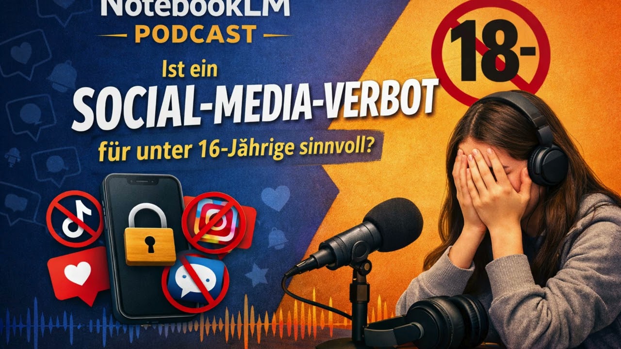 NotebookLM Podcast: Ist ein Social-Media-Verbot für Unter-16-Jährige sinnvoll?