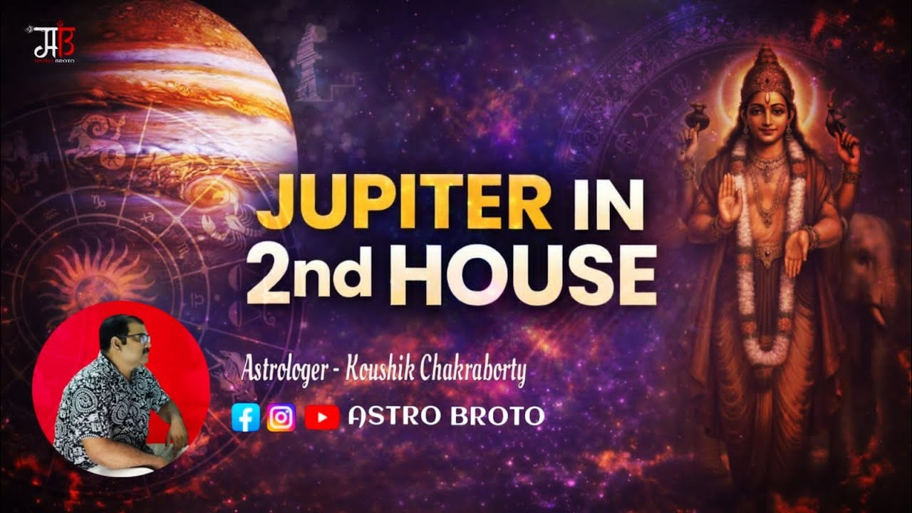 JUPITER IN 2ND HOUSE ।concept of ortho trikone।#astrology @AstroBroto
