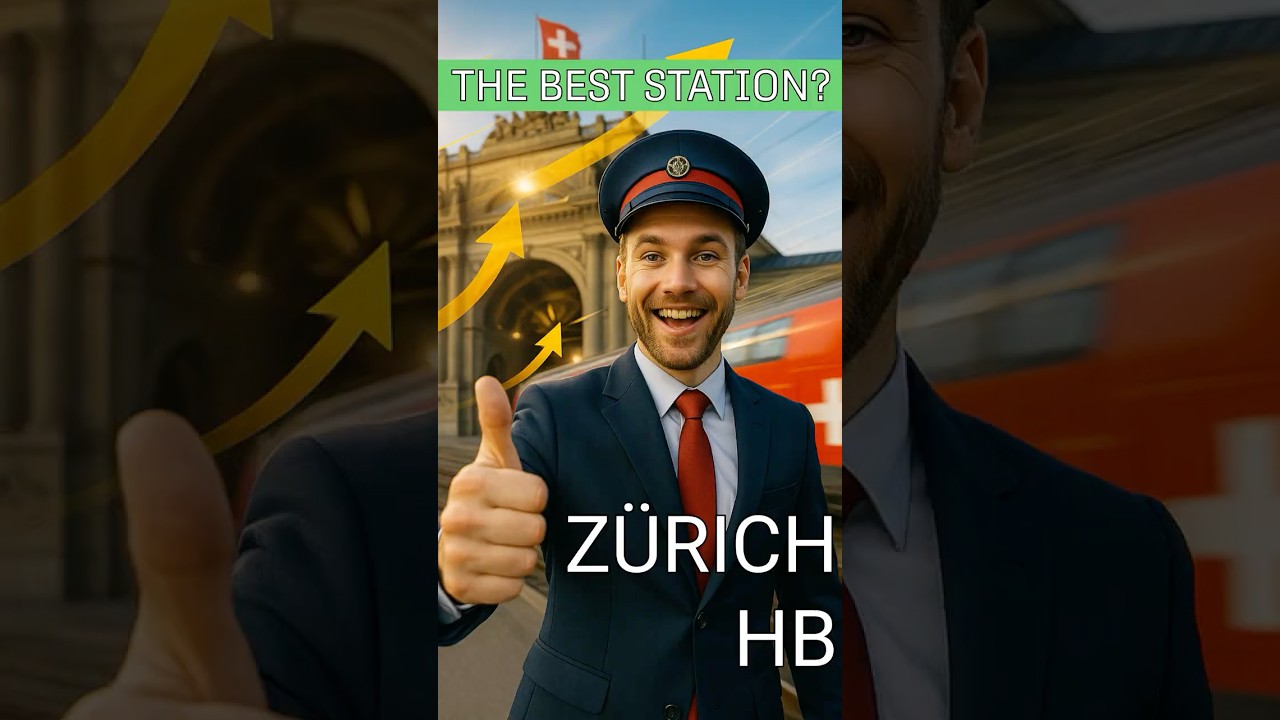 👉 Inside Europe&rsquo;s Best Train Station 🇨🇭 #ZurichHB #switzerland