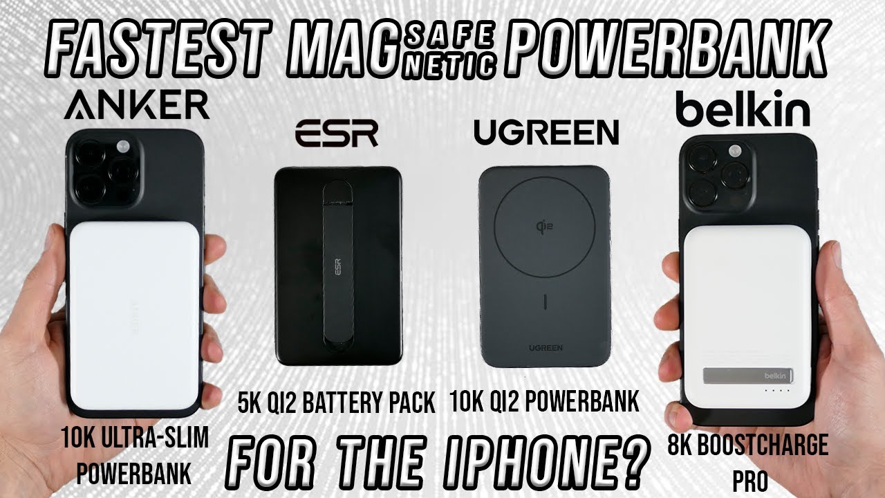 Fastest MagSafe Power Bank for the iPhone? | Testing out the Fastest Qi2 Magnetic Battery Packs!