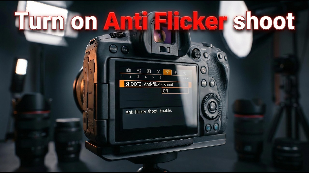 How to turn ON Anti-Flicker on your Canon camera 📸