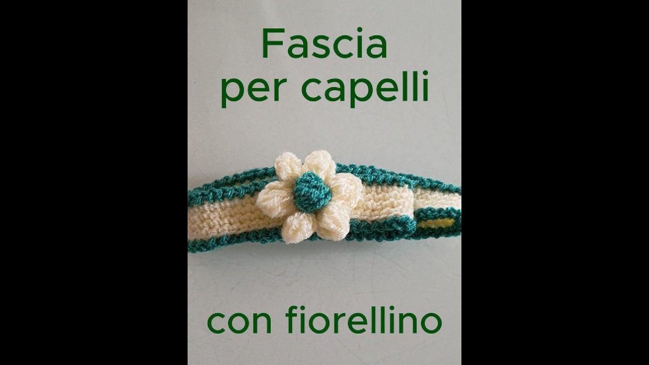 Fascia per capelli all’uncinetto con fiore a cluster | Tutorial facile