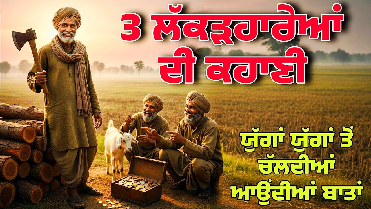 3 ਲੱਕੜਹਾਰੇਆਂ ਦੀ ਕਹਾਣੀ।Punjabi story । Desi Story #motivation #punjabi #newPunjabi2025 #funnystory