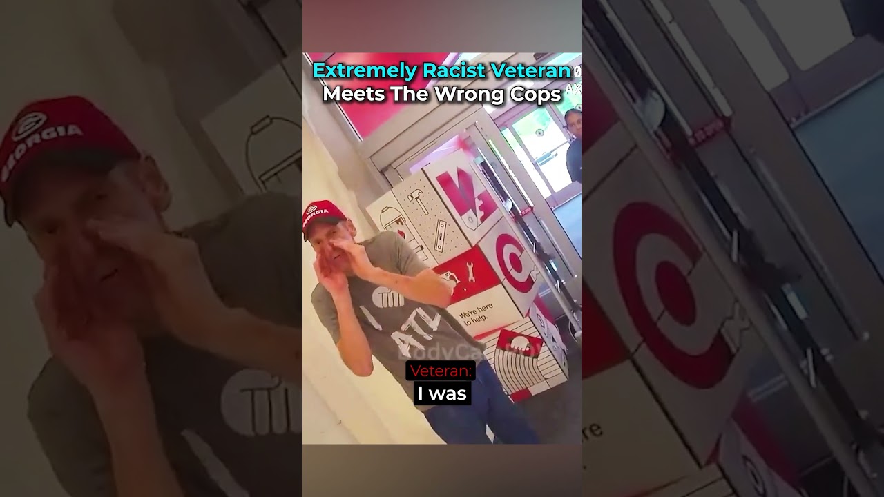 Racist Veteran Meets The Wrong Cops #bodycam #cops #police