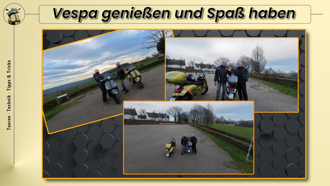 Ein schöner Nachmittag mit der Vespa GTS 300 🛵 im Mergelland. Was für ein Spaß.