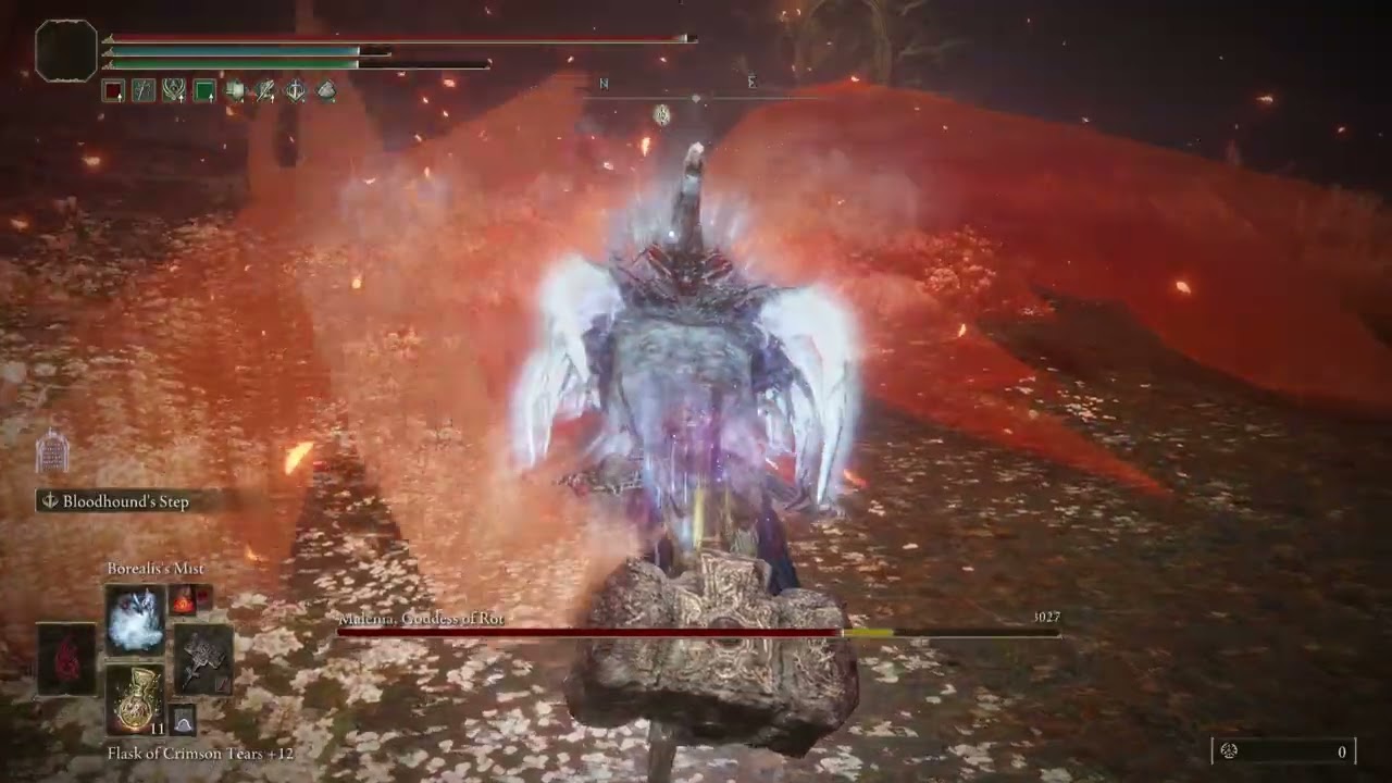 Elden Ring - NG+7 bonking Malenia with dual Giant Crushers (no summons)