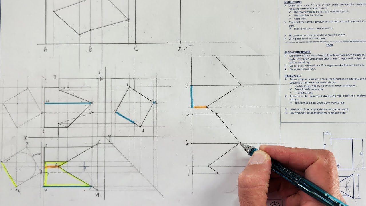 EASIEST STEPS to draw an Interpenetration and Development - HSE | Page 7-2 | Grade 12