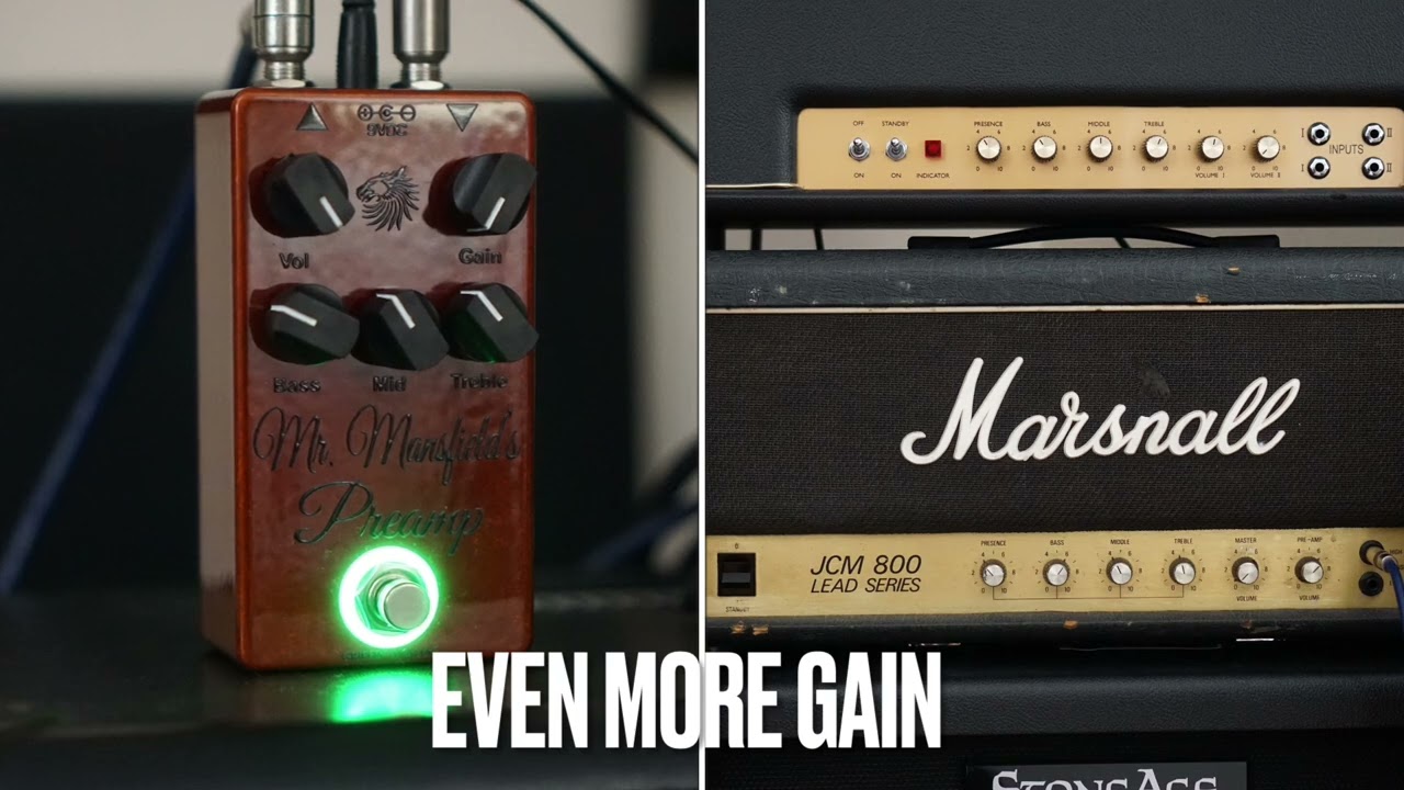 I could play this all day | Marshall JCM800 + Mansfield Preamp