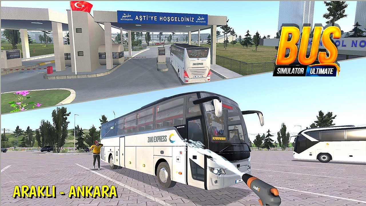 Bus Simulator Ultimate - Gameplay | Temsa Marathon Bus Driving from Arakli to Ankara