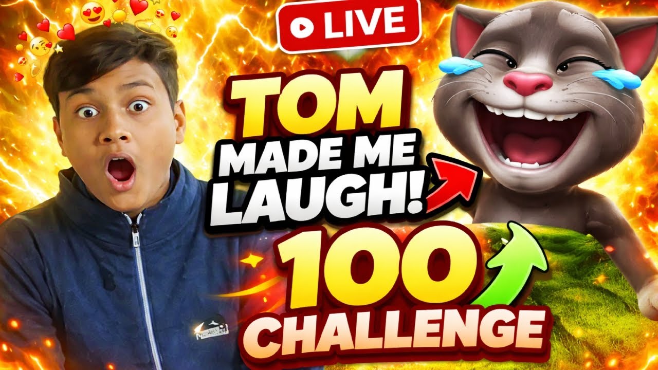 TALKING TOM LIVE 😱 Agar Mujhe Hasaya To 100 Jump Challenge 😂
#talkingtom #funnylive