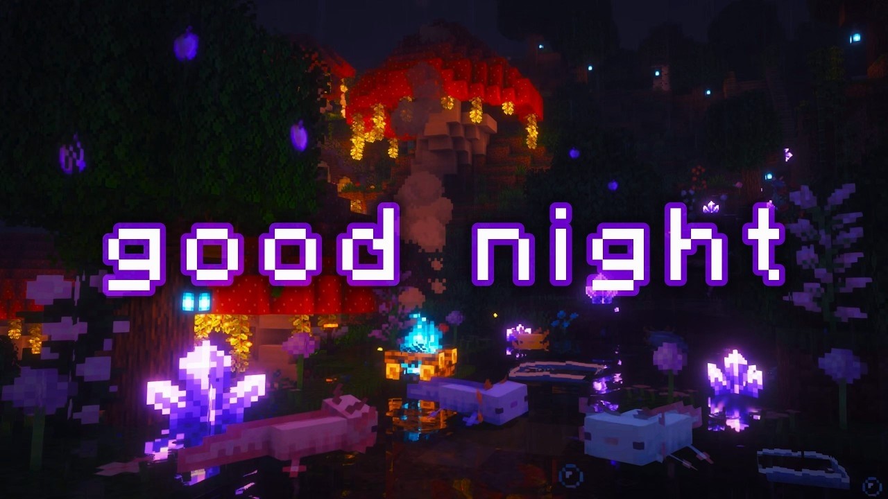 you should be sleeping now... (minecraft music with soft rain)