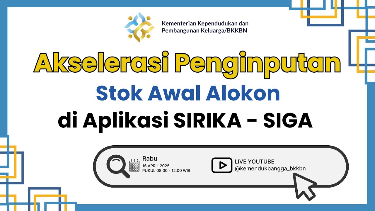 Akselerasi Penginputan Stok Awal Alokon di Aplikasi SIRIKA-SIGA