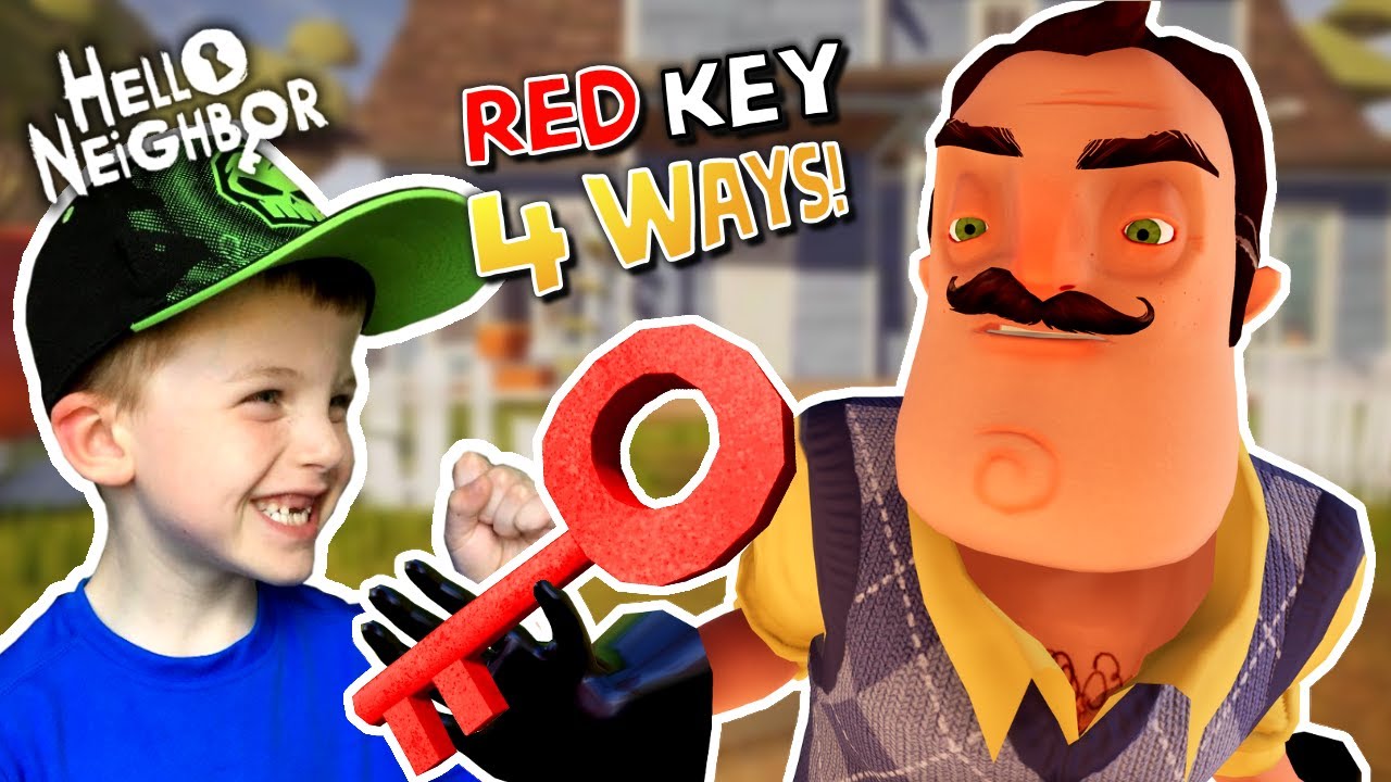 HELLO NEIGHBOR Act 1 - How To Get The RED KEY!