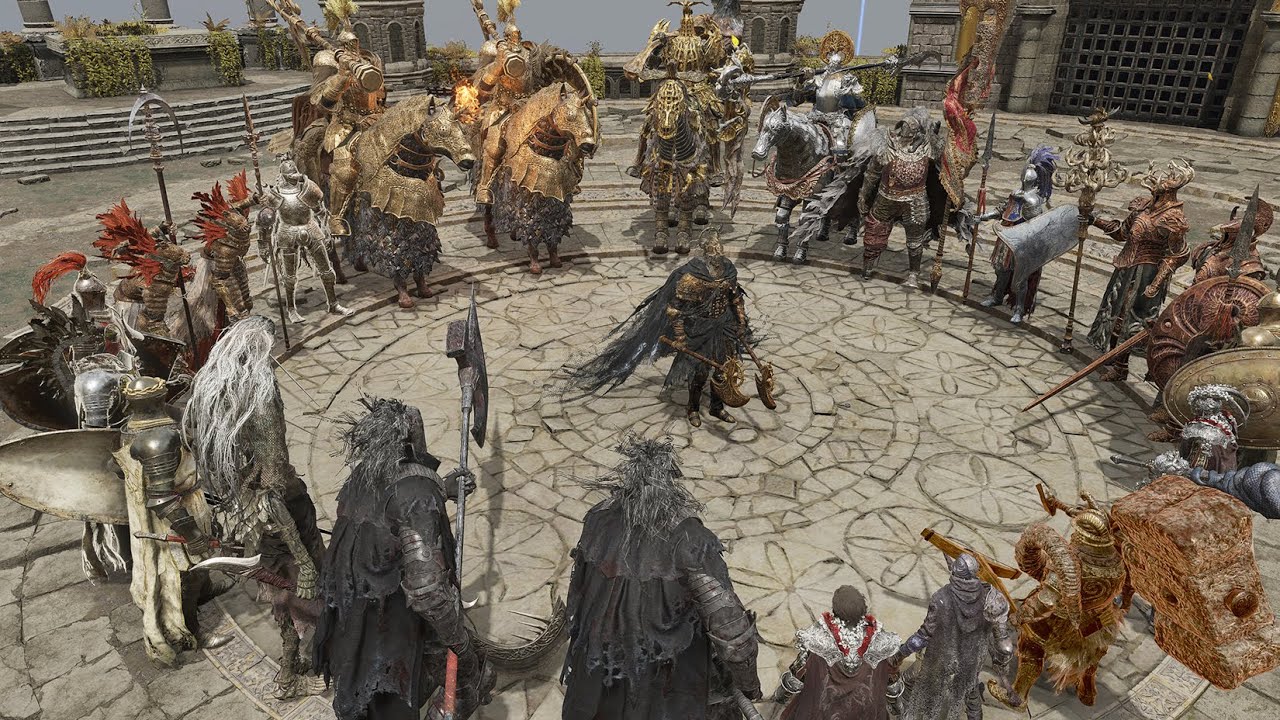 Death Knight (Dual Axe) Vs Old Knights - Elden Ring Shadow of the Erdtree