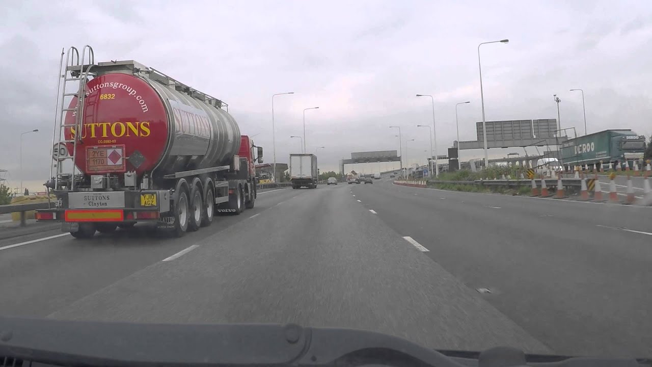UK Motorways - M25 Dartford Crossing South J30 onto M2 eastbound