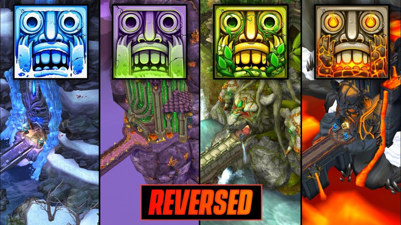 Temple Run 2 REVERSED EP5 | Frozen Shadows | Spooky Summit | Lost Jungle | Volcano Island | Maps