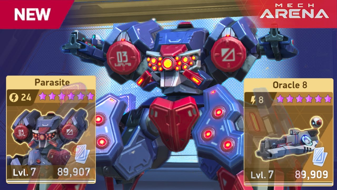 NEW MECH Parasite and WEAPON Oracle - Mech Arena