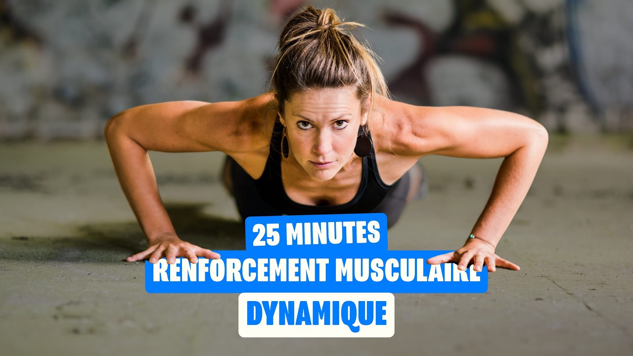 Renforcement musculaire rythmé et dynamique – 25 min sans matériel | PÊCHE D’ENFER #2
