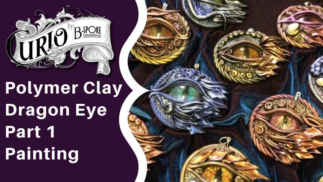 Polymer Clay Dragon Eye - Part 1 - Painting