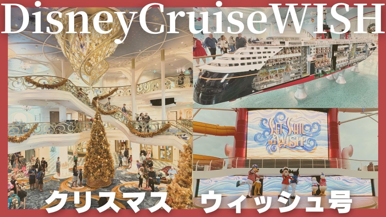 【Disney Cruise WISH🇺🇸】Very Merry Time🎄｜DLC WDW｜ディズニークルーズ　ウィッシュ号｜予算・日程・キャラグリ｜海外ディズニー｜フロリダディズニー