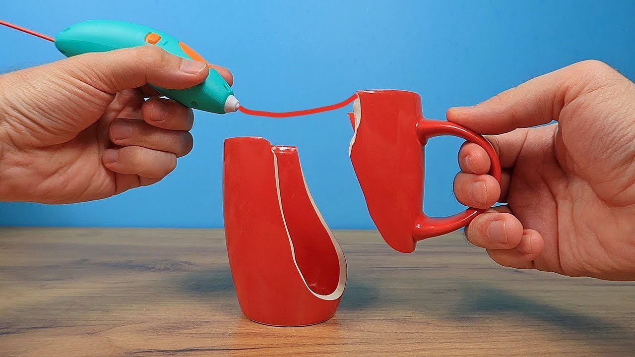 ¿Se puede REPARAR una TAZA ROTA con un BOLÍGRAFO 3D 3Doodler Start Plus?