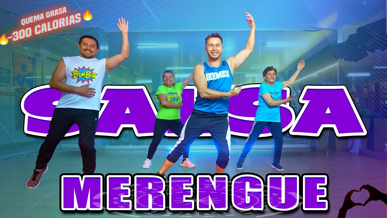 Perder PESO Bailando SALSA y MERENGUE  🔥  CARDIO QUEMA GRASA