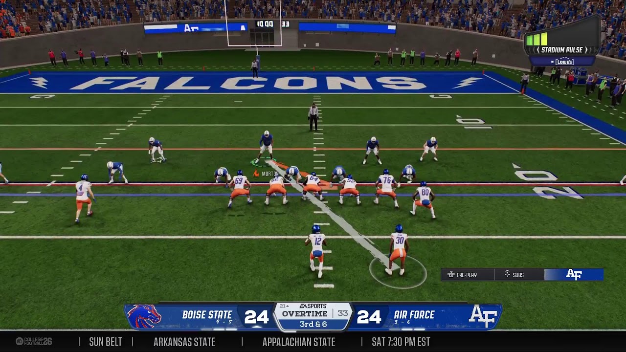 NNCFBL Week 12 Air Force vs CPU Boise State
