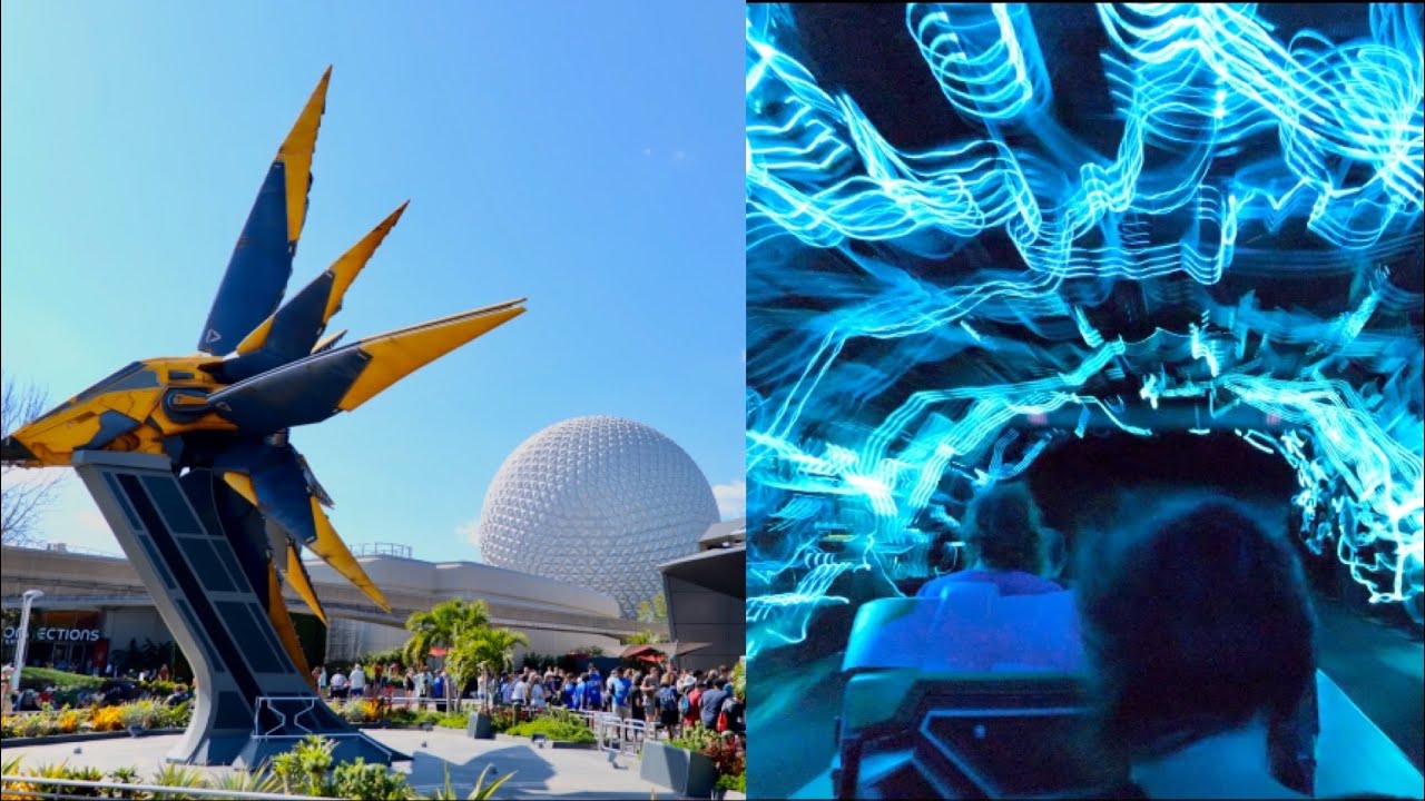 EPCOT Guardians of the Galaxy Cosmic Rewind Coaster 4K Ride Experience | Walt Disney World 2023