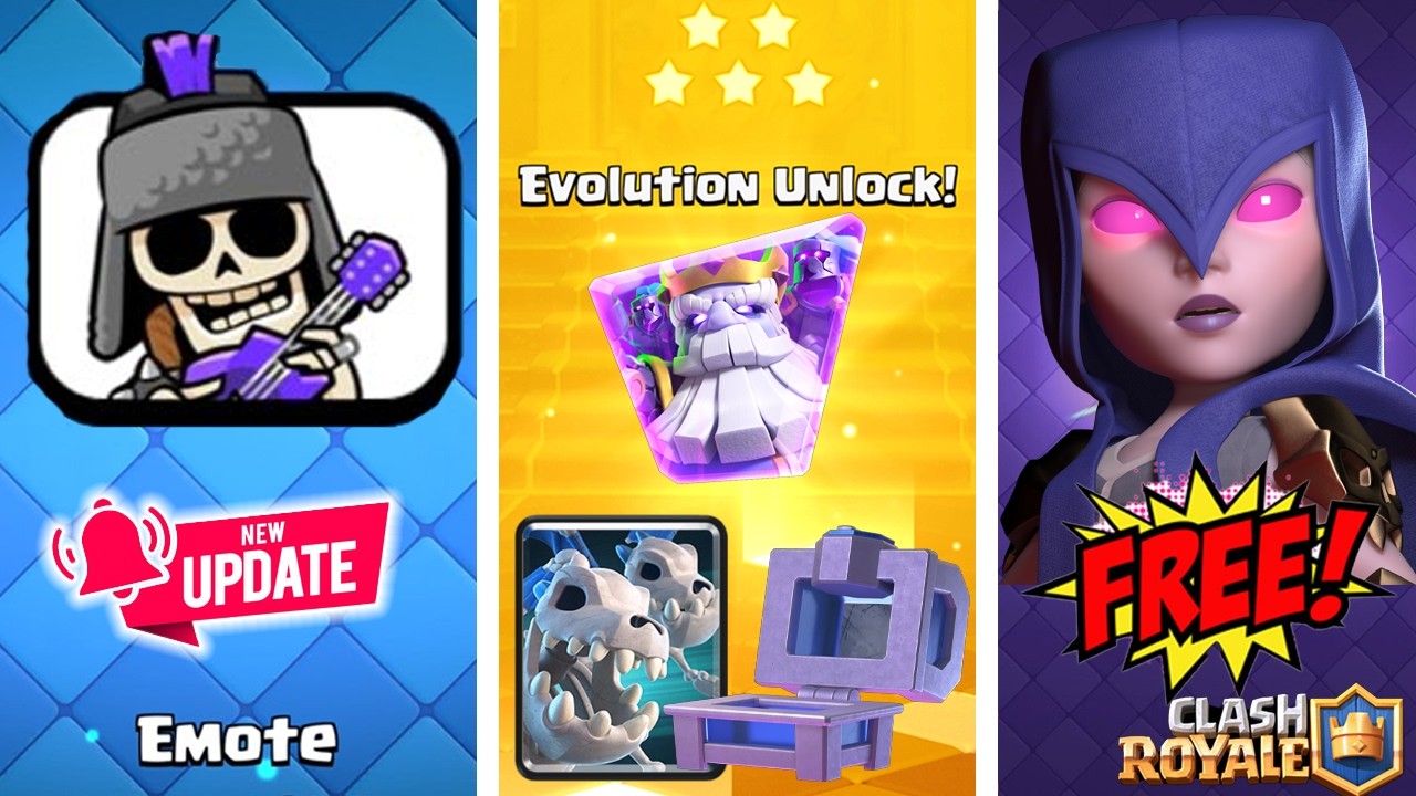 Hurry and Get THREE New Free Rewards and Free Emote Update! Free QR Codes Giveaway! Clash Royale