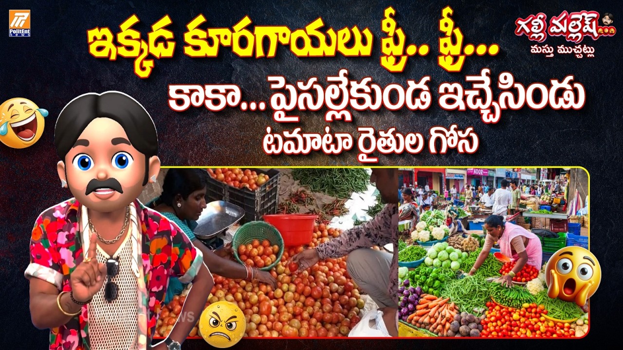 Farmers Suffer Heavy Losses as Tomato Prices Collapse | ఇక్కడ కూరగాయలు ఫ్రీ.. ఫ్రీ. | Galli Mallesh