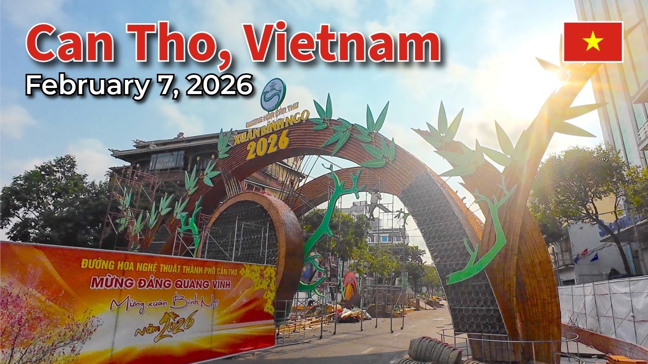 Can Tho, Vietnam - January 9, 2026 [4K/50fps] (30 minutes)