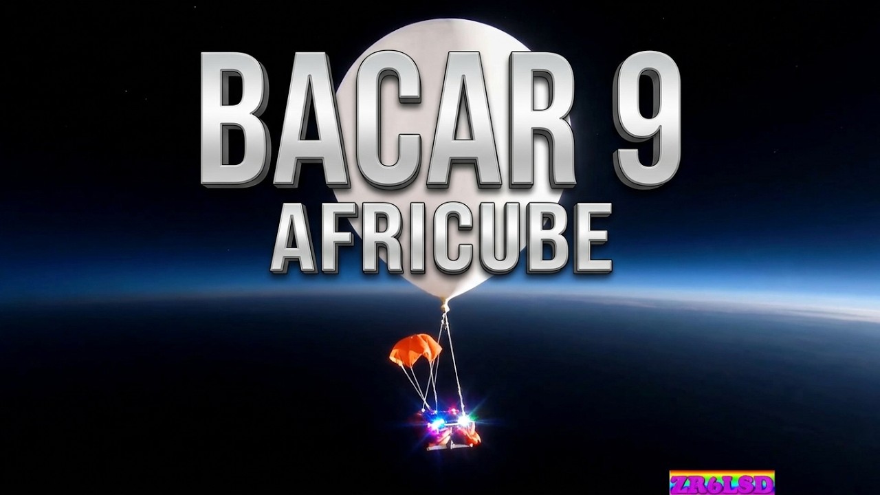 BACAR9 High Altitude Balloon HAB flight hosted by the Secunda Amateur Radio Club ZS6SRC  (AfriCUBE)