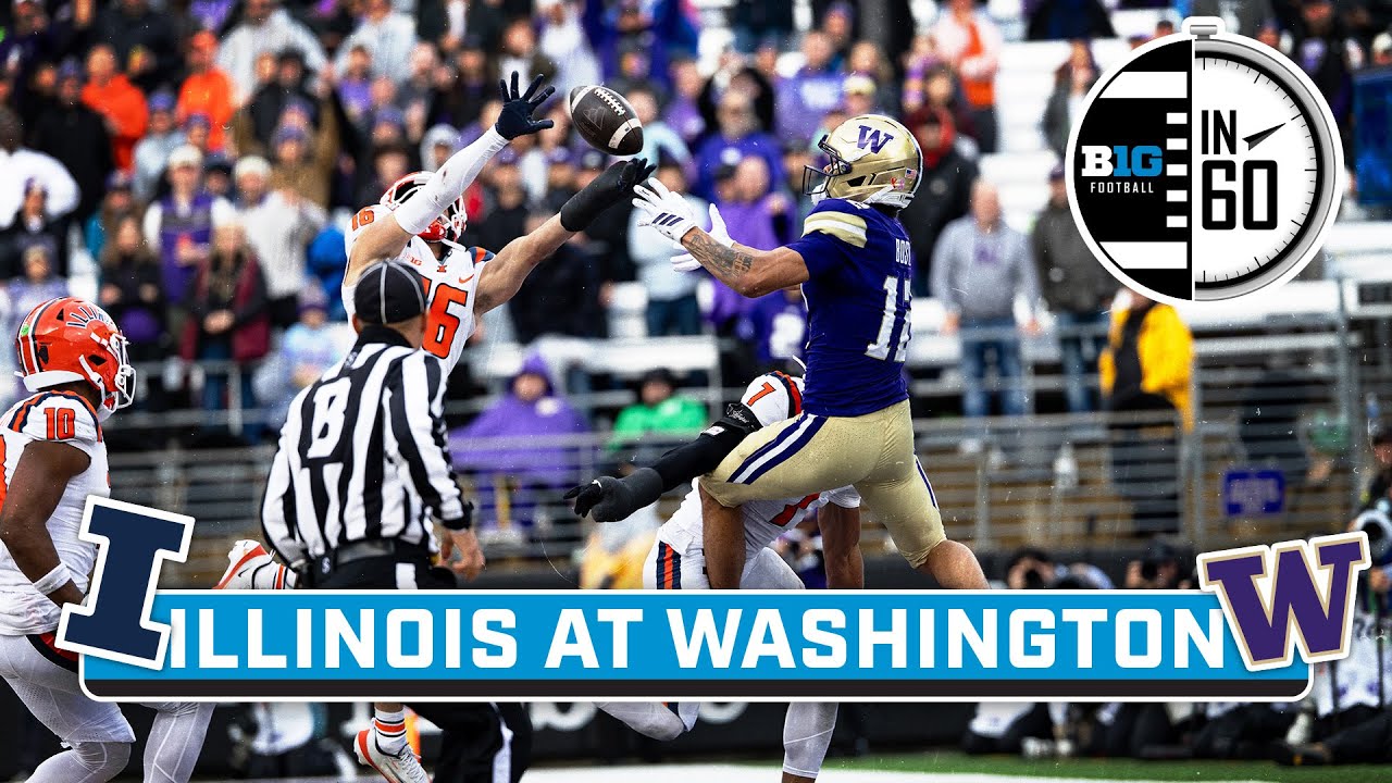 Illinois at Washington | Oct. 26, 2025 | B1G Football in 60