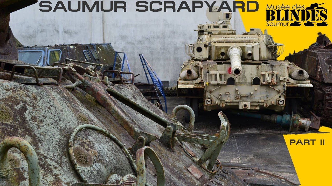 Mus&eacute;e Des Blind&eacute;s - Saumur Tank Museum Scrapyard Today.