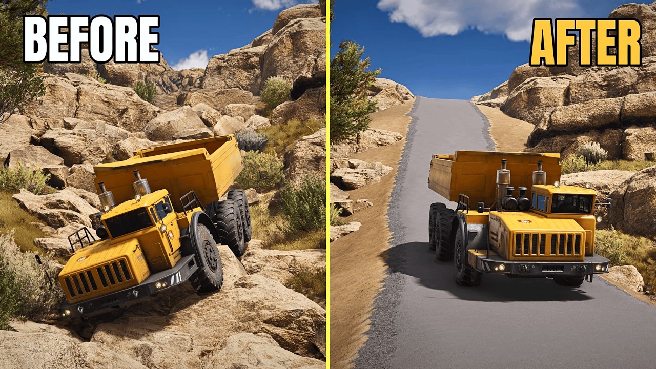 ROADCRAFT - Road Construction Through a Mountain