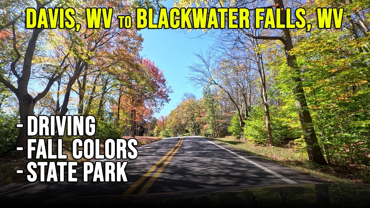 Road Trip - Davis, WV to Blackwater Falls State Park, WV | 4K Driving
